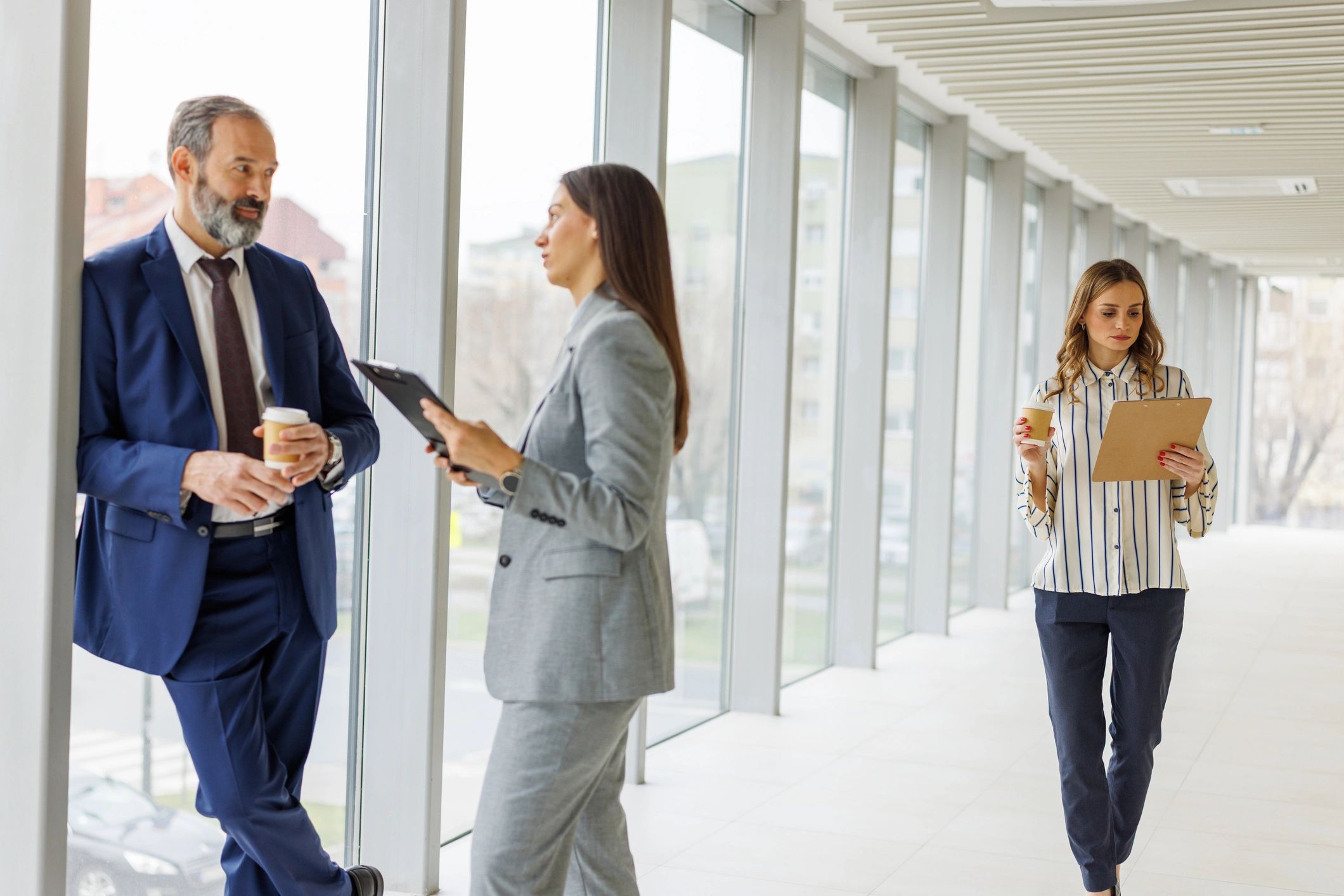Business professional portrait in office setting
